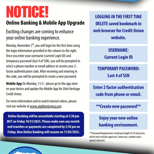 New online banking brochure