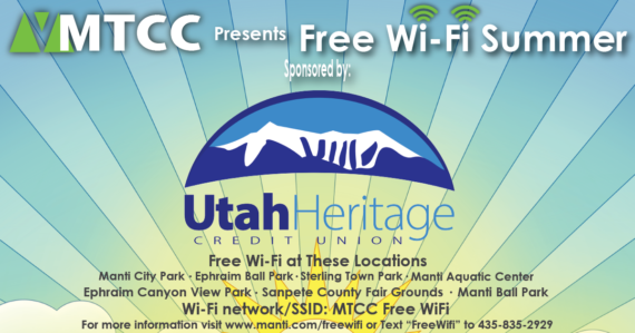 Utah Heritage CU logo sponsoring Free WiFI Summer