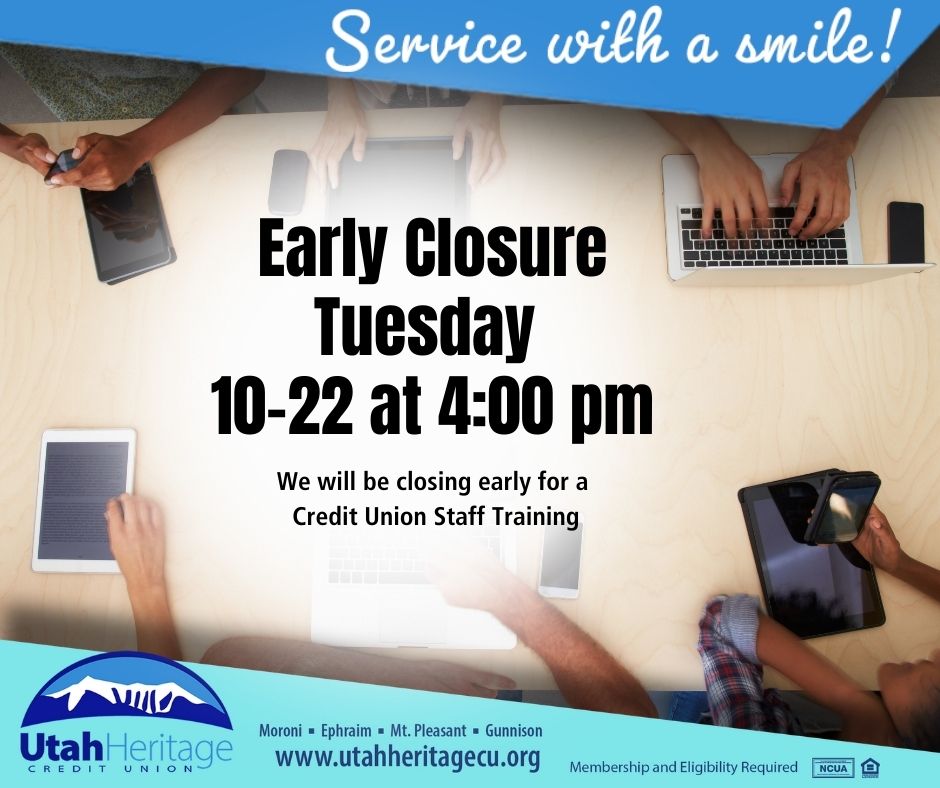 Early closure notice