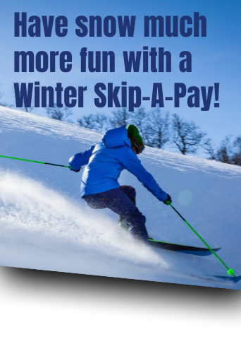 Young man skiing