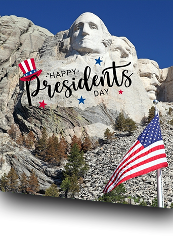Presidents at Mount Rushmore.