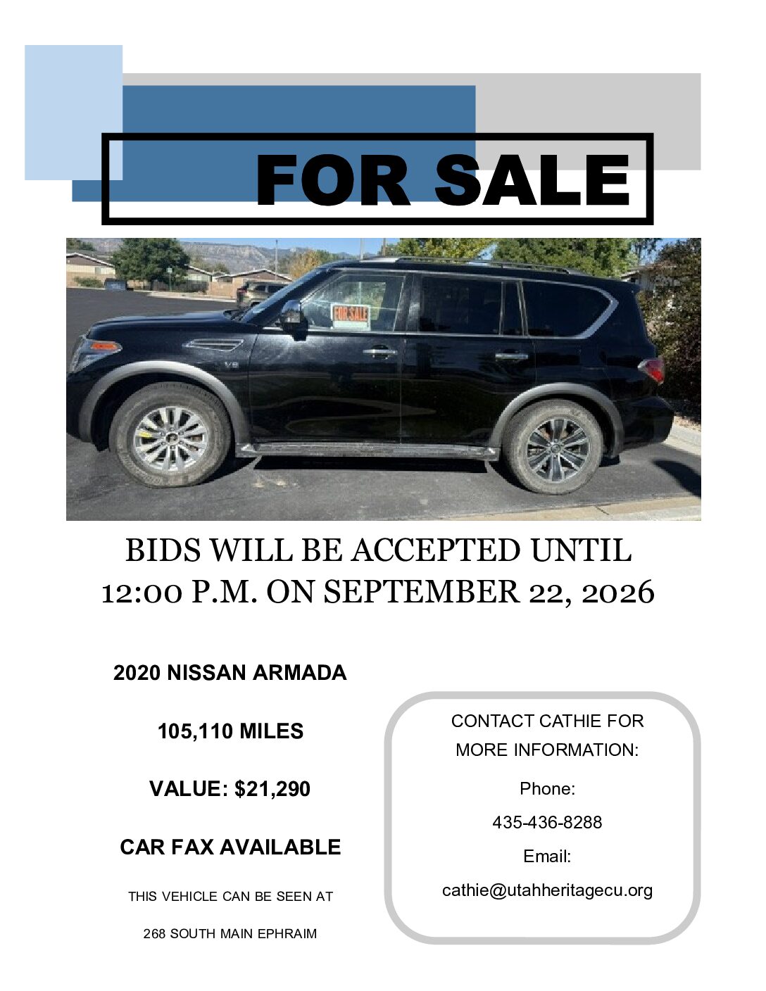 Black Nissan SUV